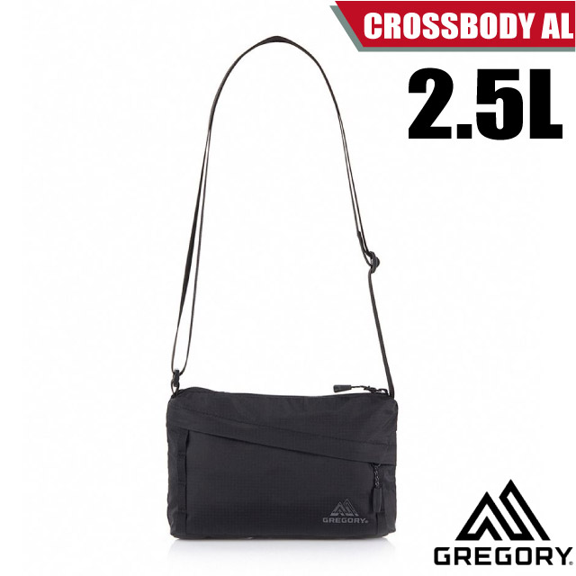 【美國 GREGORY】2.5L CROSSBODY AL 輕量抗撕裂肩背包(可調式肩帶)/138248-L396聚焦黑✿30E010